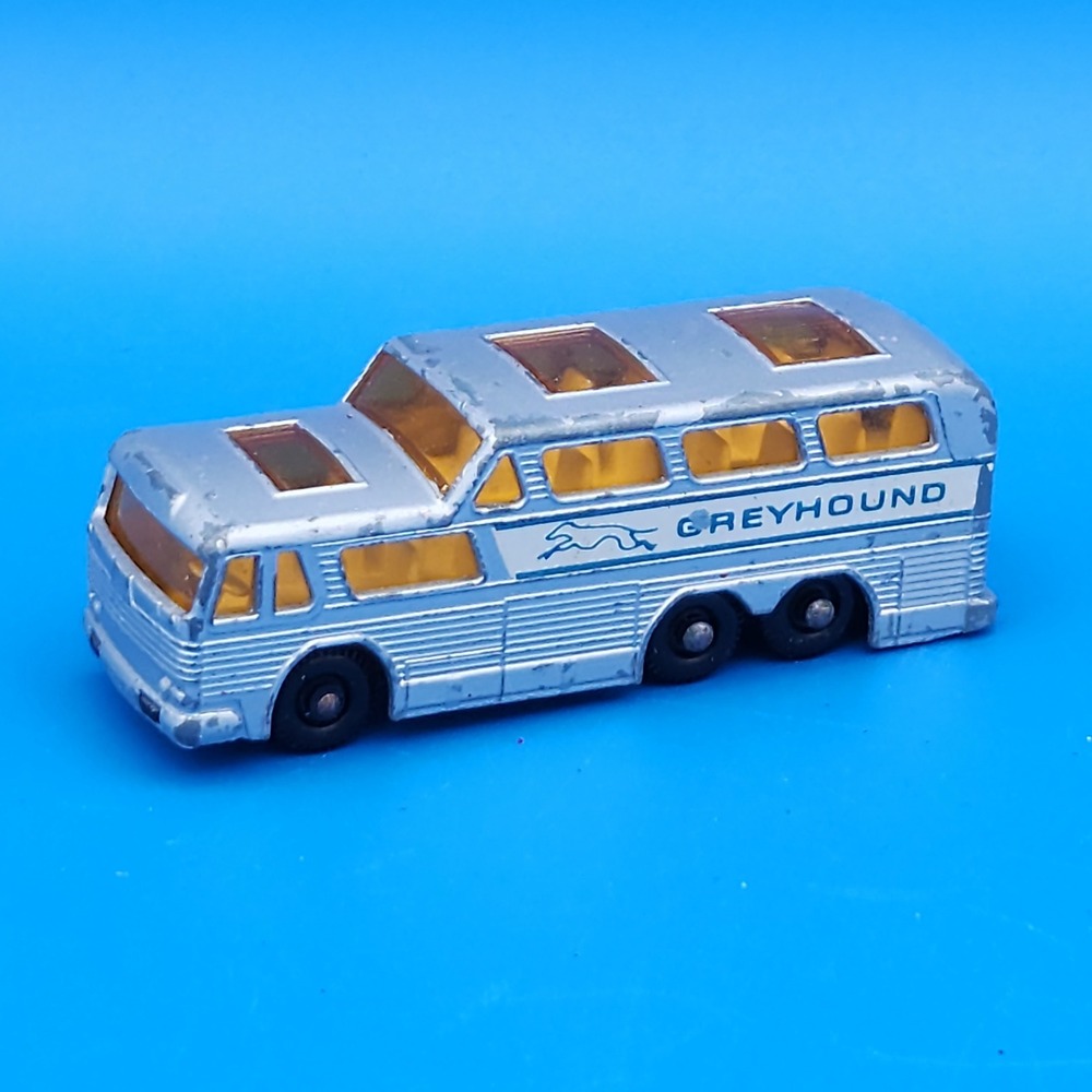 Vintage Matchbox "Coach" Silver Greyhound Bus